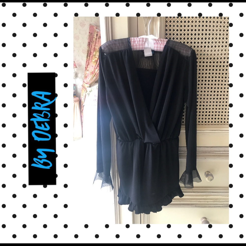 Size XS Black Romper 7/8
